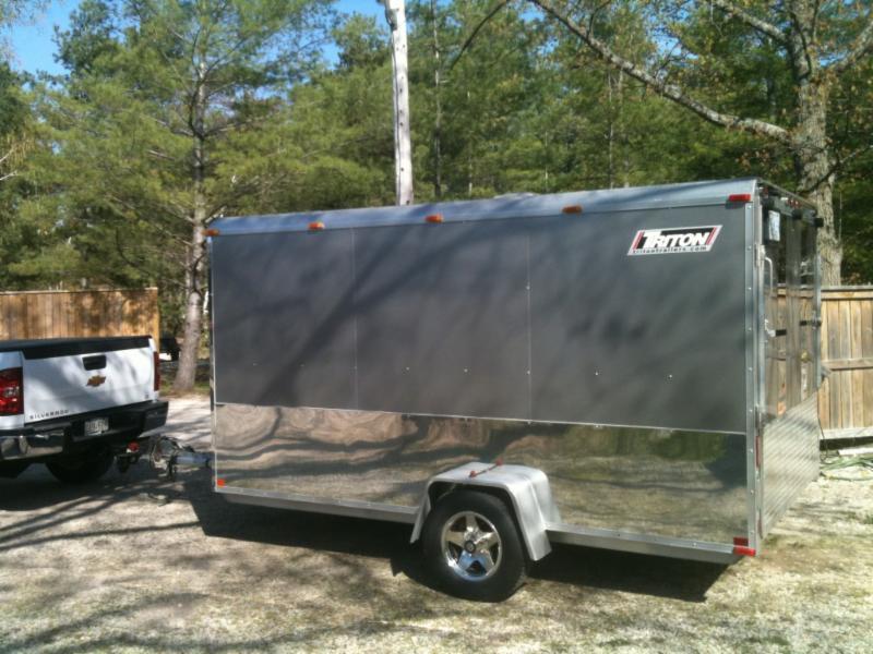 6by12 Triton v-nose silver